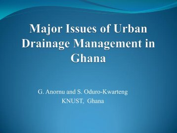 Urban drainage management in Ghana - SWITCH - Managing Water ...
