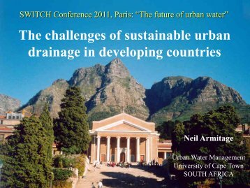The challenges of sustainable urban drainage in developing countries
