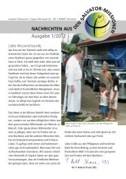 Ausgabe 1/2012 - Salvator-Missionen