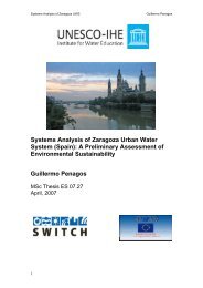 Systems Analysis of Zaragoza Urban Water - SWITCH - Managing ...