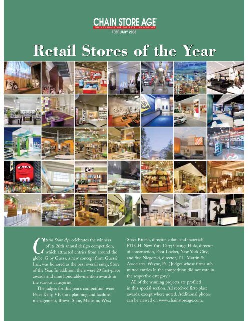 Retail Stores of the Year - Chain Store Age