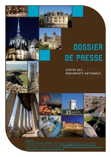 Dossier de Presse 2013 (FR) - Centre des monuments nationaux