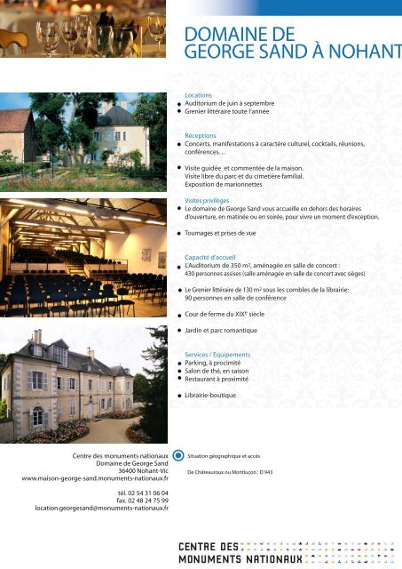 domaine de george sand Ã  nohant - Centre des monuments nationaux