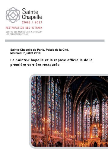 Dossier de presse - Centre des monuments nationaux