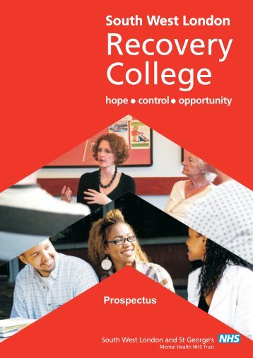 Recovery College prospectus - South West London and St George's ...