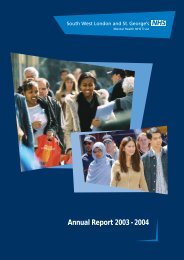 Annual Report 2003 - 2004 - South West London and St George's ...