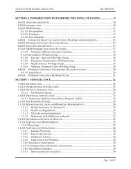 section 0 introduction to pandemic influenza planning..................... 9 ...