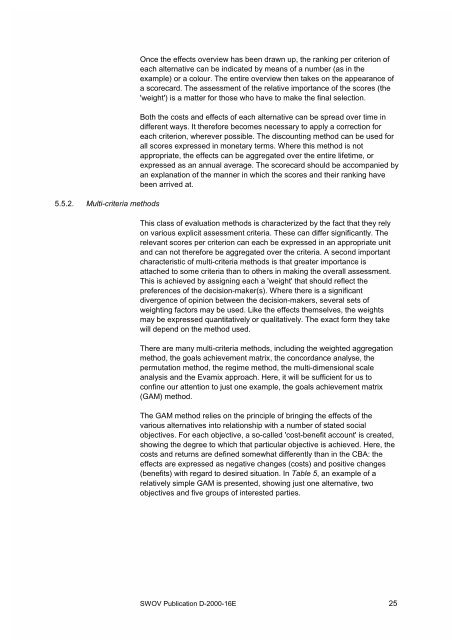 Economic evaluation of road safety measures - Swov