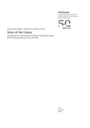 Zum Volltext (PDF) - Stiftung Wissenschaft und Politik