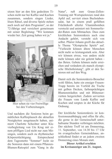 Aus der Gemeinde - Evangelische Kirchengemeinde Gedern