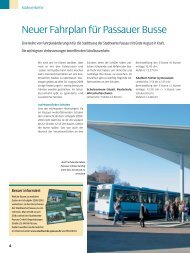 Neuer Fahrplan fÃ¼r Passauer Busse - Stadtwerke Passau