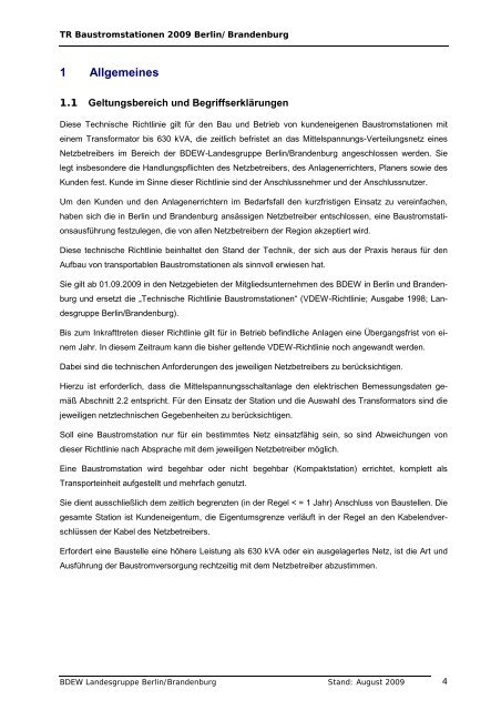 Baustromrichtlinie 2009 als Download ( PDF , 1,0 MB ) - Stadtwerke ...