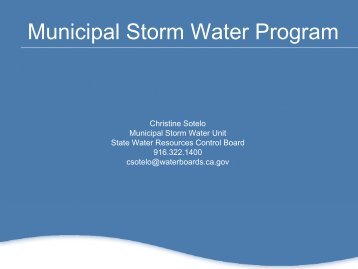 Christine Sotelo - State Water Resources Control Board