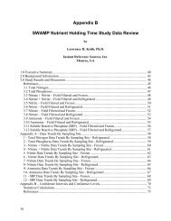 Appendix B SWAMP Nutrient Holding Time Study Data Review
