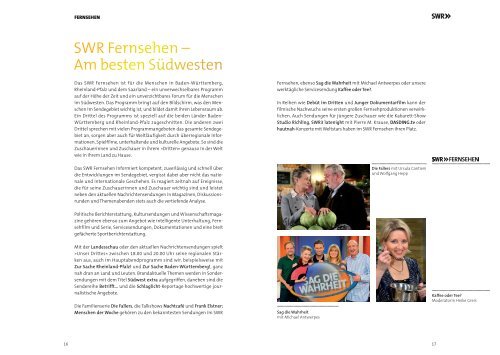 Viel. Mehr. Programm. - SWR Media Services