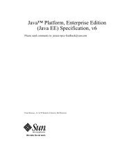 Java™ Platform, Enterprise Edition (Java EE) Specification, v6