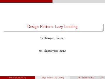Design Pattern: Lazy Loading