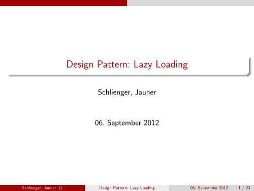 Design Pattern: Lazy Loading