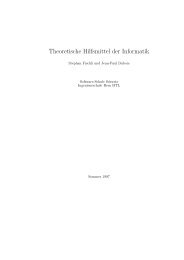 Theoretische Hilfsmittel der Informatik (1997)