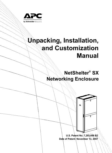 NetShelter SX Networking Enclosure - Unpacking - APC Media