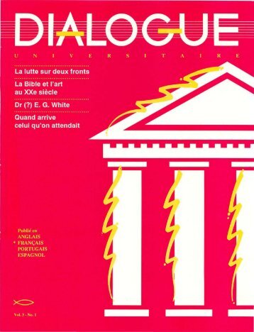 No. 1 - College and University Dialogue