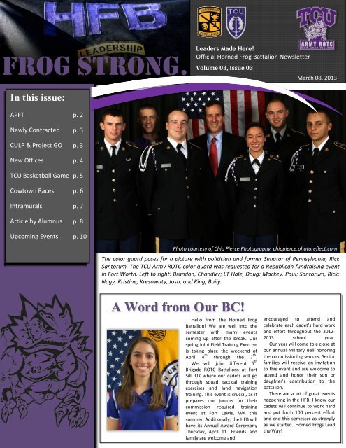 Spring 2013 - Army ROTC