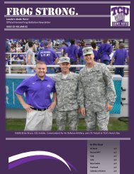 Winter 2012 - Army ROTC - Texas Christian University