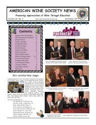 american wine society news - East Las Vegas Valley Chapter of the ...