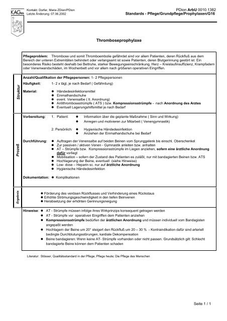 Thromboseprophylaxe