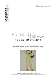 Pierrick Naud - La Galerie ParticuliÃ¨re