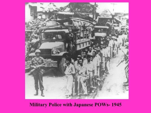 U.S. Army Military Police Corps History: WWII to ... - MPRA Online