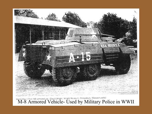 U.S. Army Military Police Corps History: WWII to ... - MPRA Online