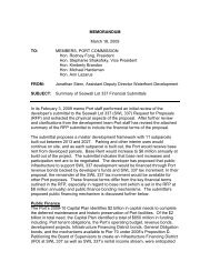 March 18, 2009 Memo - Summary of SWL 337 RFP Financial ...