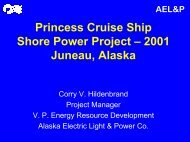 Juneau ShoreSide Power Project