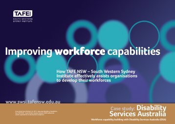 Disability Services Australia - South Western Sydney Institute - TAFE ...
