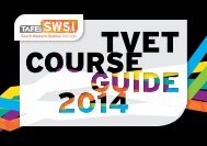 TVET Course Guide - South Western Sydney Institute - TAFE NSW