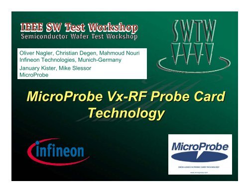 MicroProbe Vx-RF Probe Card Technology - Semiconductor Wafer ...