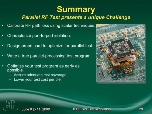 Overcoming the Challenges of Parallel RF Test - Semiconductor ...