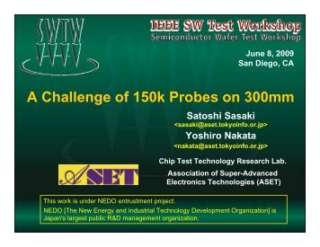 A Challenge of 150k Probes on 300mm - Semiconductor Wafer Test ...