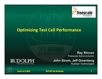 Optimizing Test Cell Performance Using Probing Process Analysis ...