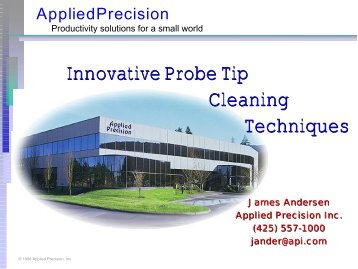 Innovative Probe Needle Cleaning Techniques
