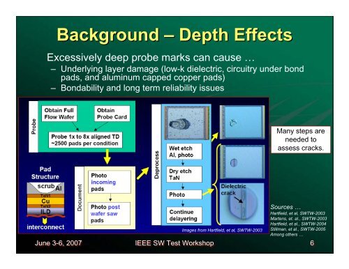 Control of Pad Damage Using Prober Operational Parameters