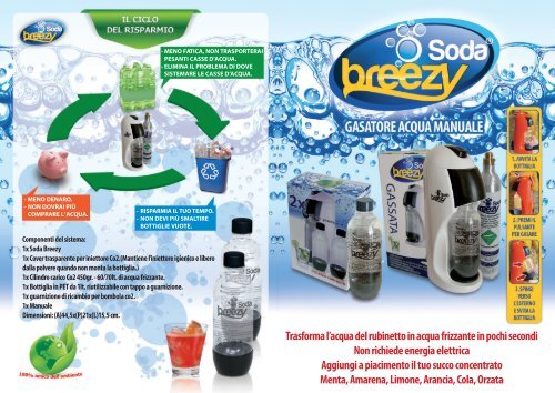 Soda Breezy - Gasatore Acqua Manuale