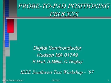 probe-to-pad positioning process - Semiconductor Wafer Test ...