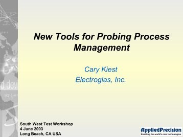 New Tools for Probing Process Management - Semiconductor Wafer ...