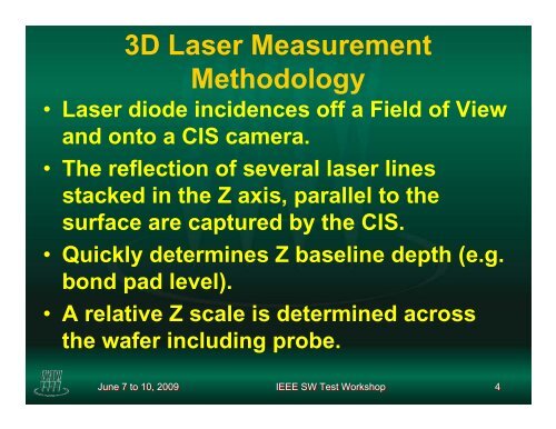 High Speed 3D Probe Mark Inspection - Semiconductor Wafer Test ...