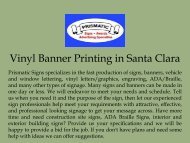 Vinyl Banner Printing in Santa Clara
