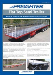 flat top Semi trailer - SX Trailers
