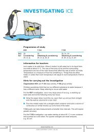 INVESTIGATING ICE - ASE Science Year CD Roms Online