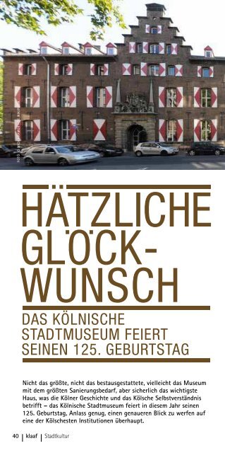 03|13 Akademie för uns kölsche Sproch SK Stiftung Kultur